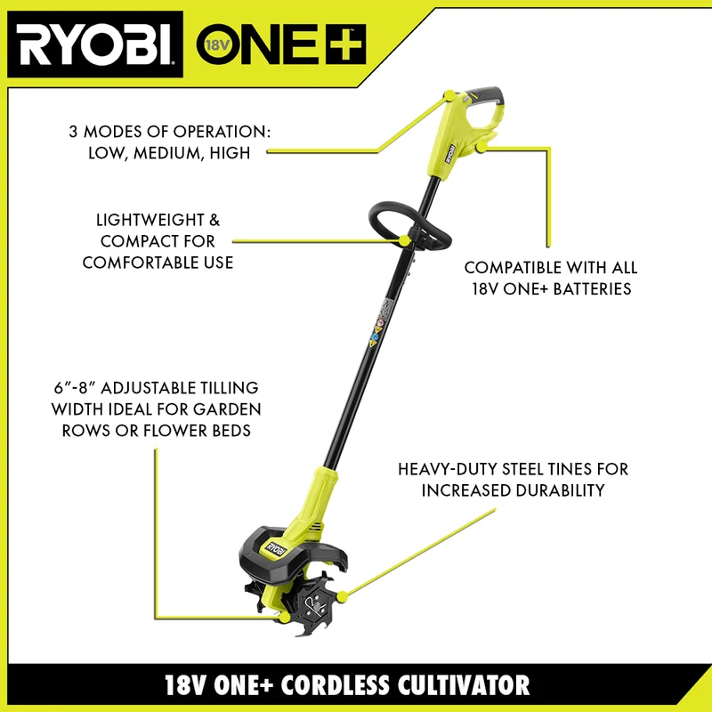 18V ONE+ 8" Cultivator