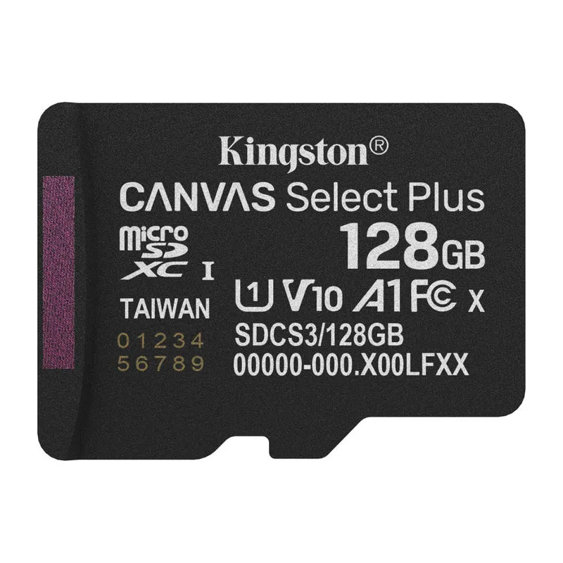 Kingston Tarjeta de Memoria 128GB MicroSDHC con Adaptador Canvas Select Plus UHS-I, SDCS3/128GB