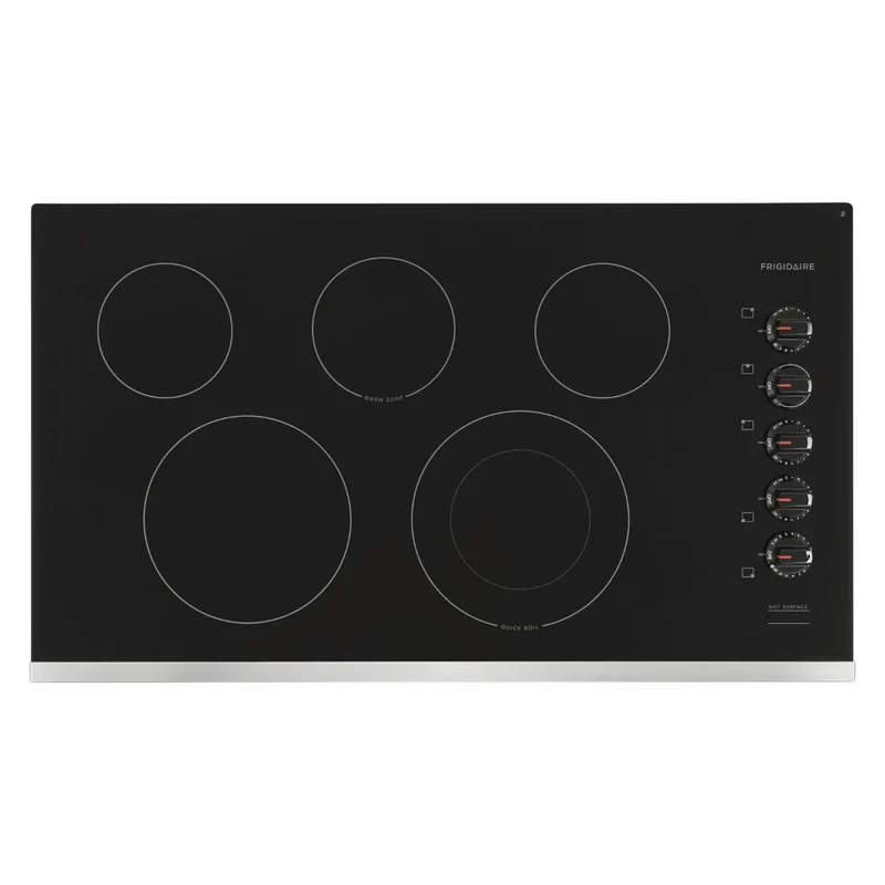 Frigidaire Plantilla Eléctrica Vitrocerámica Empotrable 36" 5 Discos, FFEC3625US