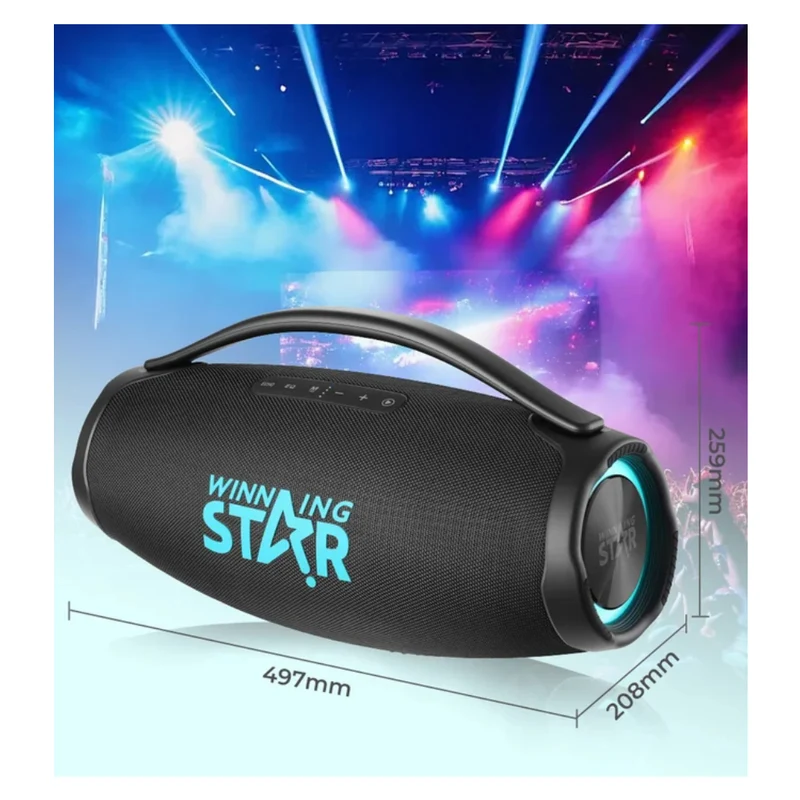 Winning Star Parlante Inalámbrico RGB 80W, St-8102