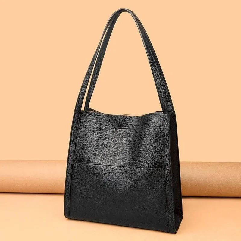 🥳👜Simple bolso monocromo de piel💝-ES