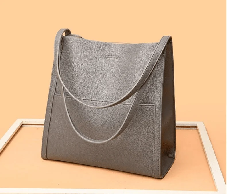 🥳👜Simple bolso monocromo de piel💝-ES