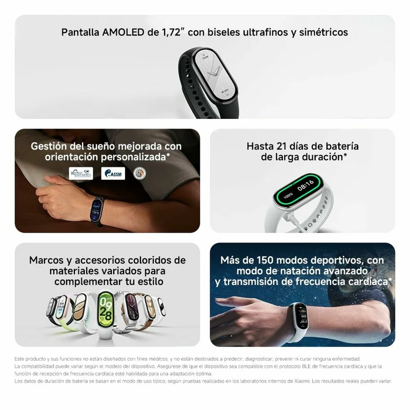 Pulsera de Actividad Xiaomi BHR07PSGL Gris Rosa Plateado
