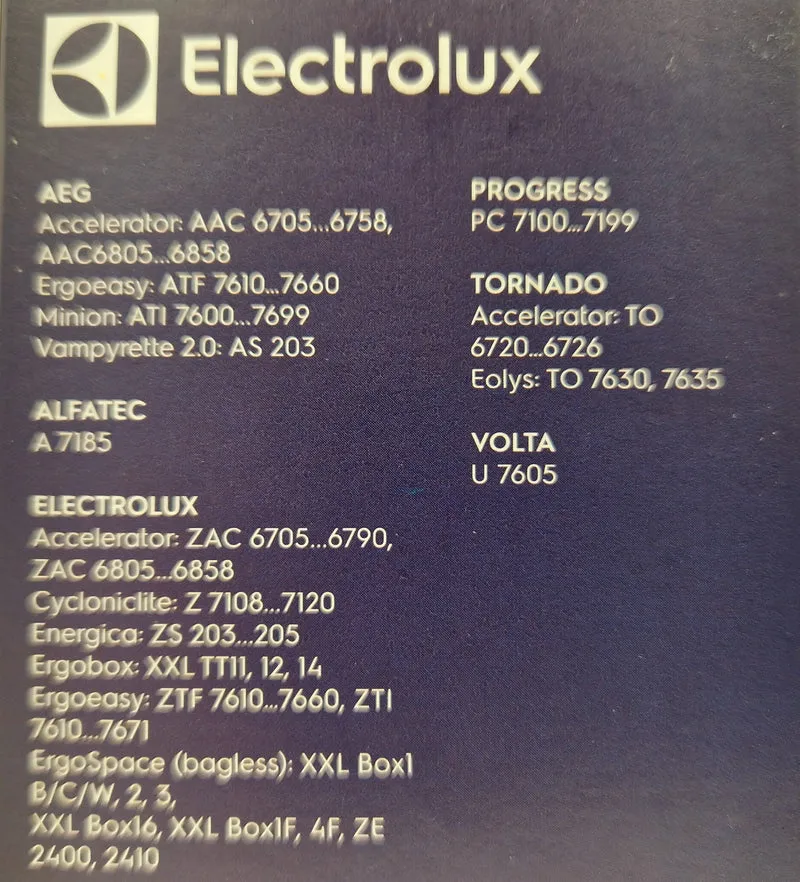 Filtro hepa per scopa elettrica Alfatec electrolux a7105 energica