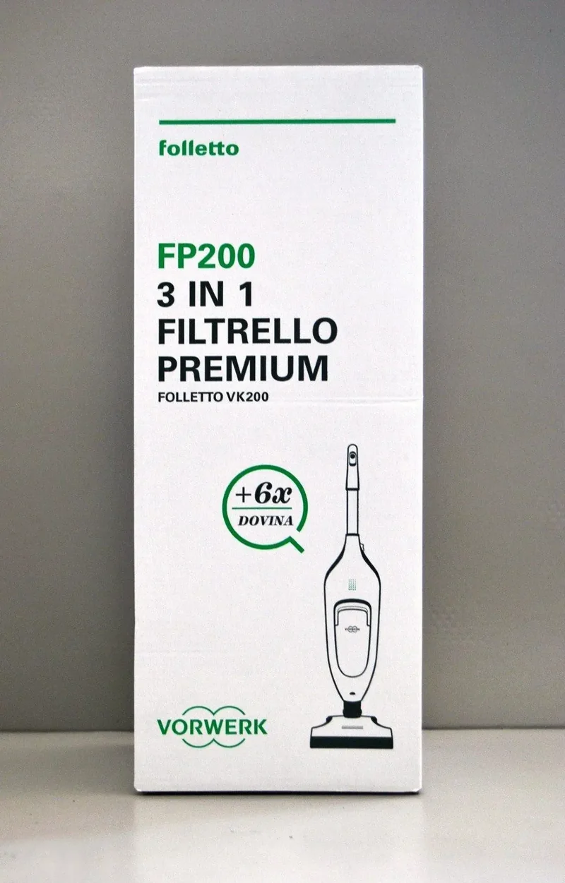 Filtrello premium fp200+6 pz dovina vk200 Vorwerk Folletto