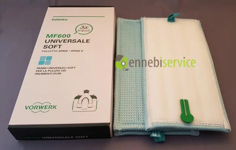 Confezione 3 panni universali soft lavapavimenti SP600 Vorwerk Folletto