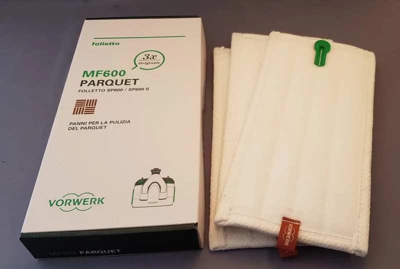 Confezione 3 panni parquet lavapavimenti sp600 Vorwerk Folletto