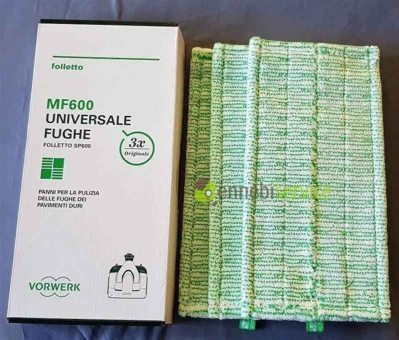 Confezione 3 Panni Fughe per Lavapavimenti SP600 Vorwerk Folletto – MF600