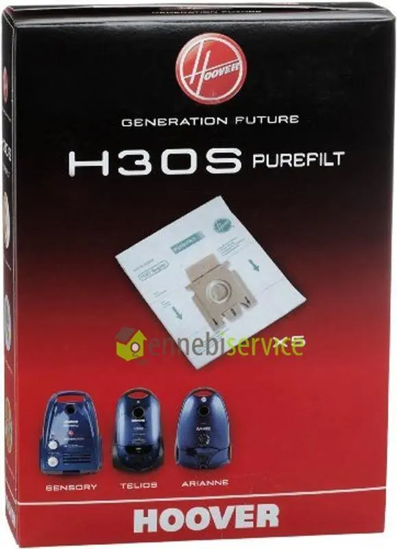Sacchi per aspirapolvere Hoover H30S, H61, 5pezzi Telios, Arianne, Sensory