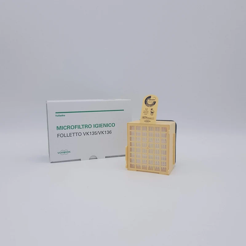 Microfiltro igienico giallo vk135/136 Vorwerk Folletto Originale