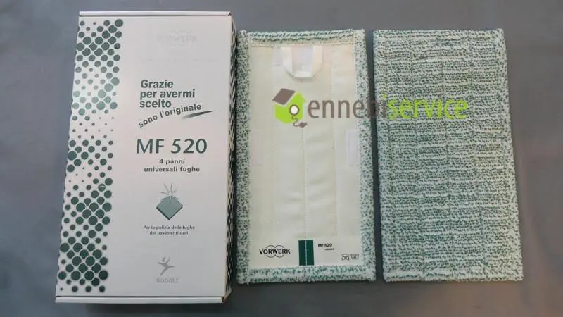 Confezione 4 panni fughe universali lavapavimenti sp520/530 Vorwerk Folletto
