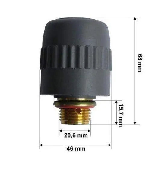 Tappo caldaia maschio 1/2 sicurezza per vaporella 5000/51004, 5 bar grigio Polti