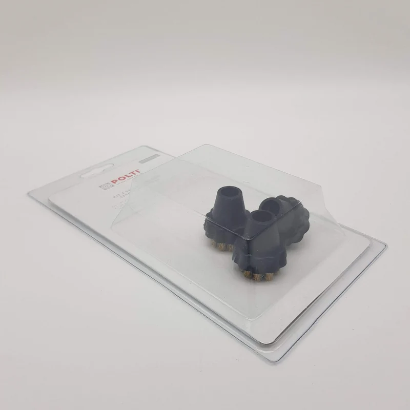 Serie 3 spazzolini tondi ottone per vaporetto Polti