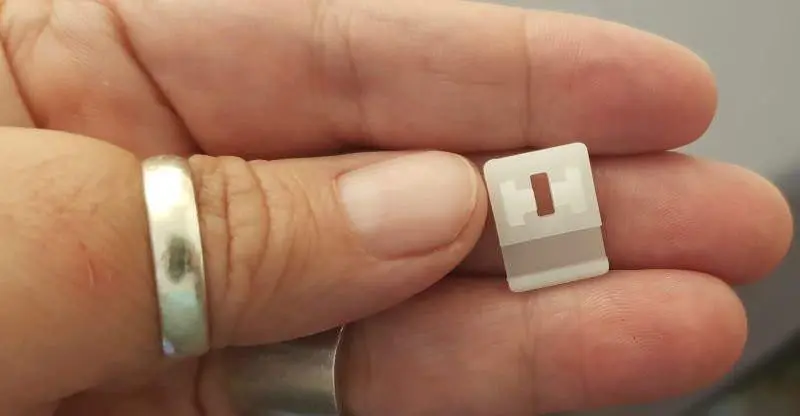 Pulsante con bloccaggio bianco per accessori 2085/4085 bastone Polti