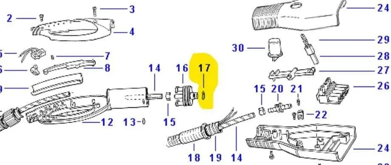 Guarnizione o-ring 8x2 nbr pistola a vapore Polti