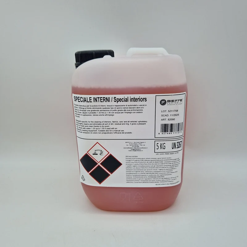 Detergente tappezzerie speciale interni 5kg Bieffe