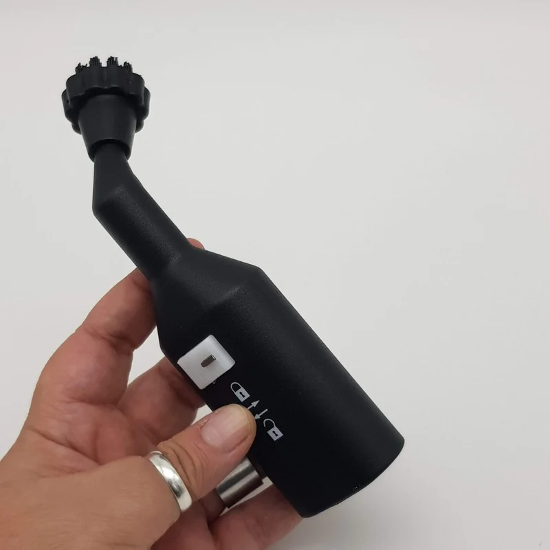 Accessorio 120 Serie 2085 con Spazzolino Tondo Nero per Vaporetto Polti – Ricambio Originale