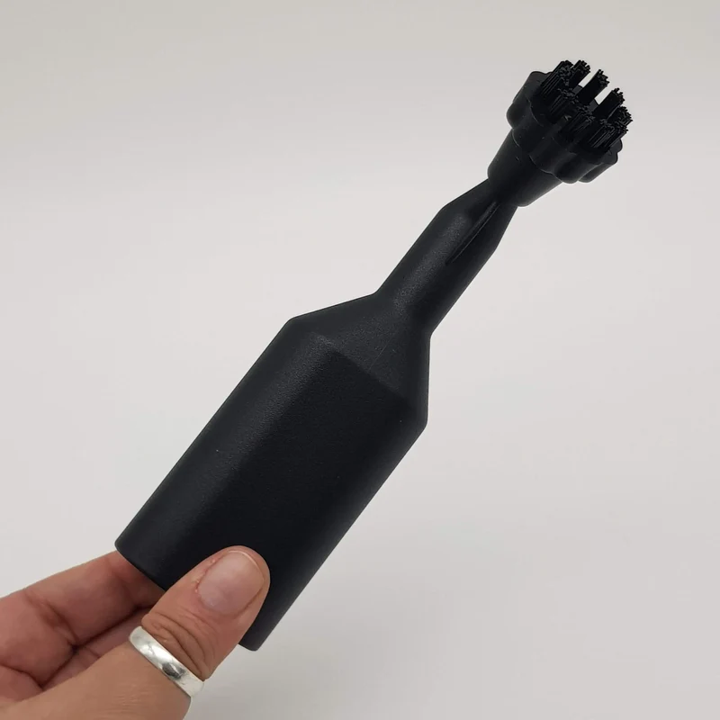 Accessorio 120 Serie 2085 con Spazzolino Tondo Nero per Vaporetto Polti – Ricambio Originale