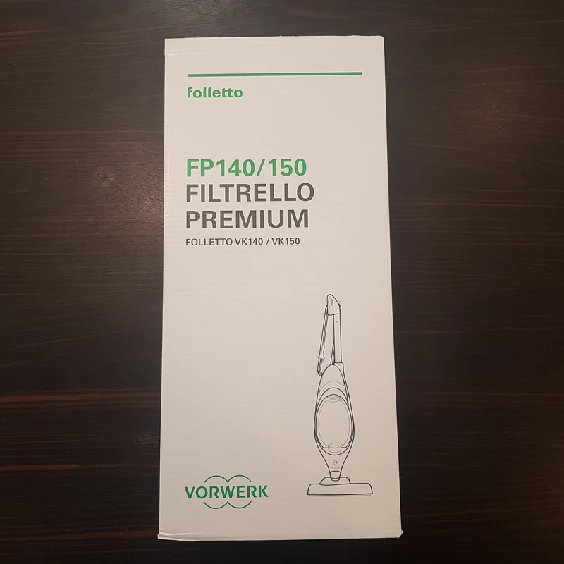 Confezione 6 sacchetti filtrello premium FP140 per VK140 e VK150 Vorwerk Folletto