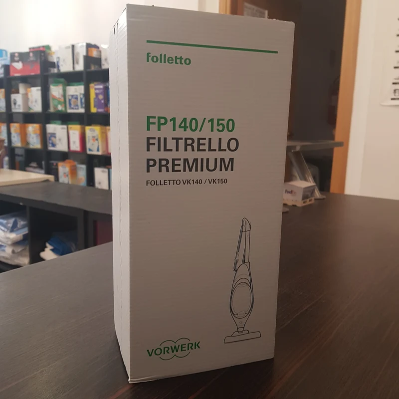 Confezione 6 sacchetti filtrello premium FP140 per VK140 e VK150 Vorwerk Folletto