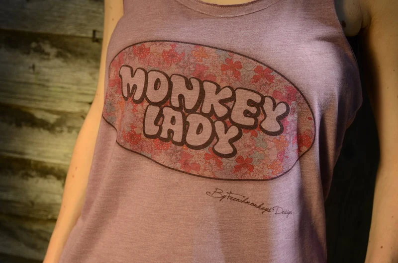 Camiseta sin mangas Monkey Lady