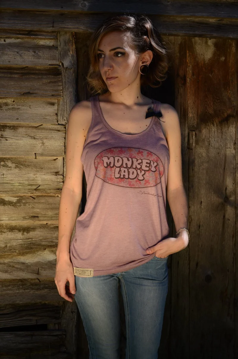 Camiseta sin mangas Monkey Lady