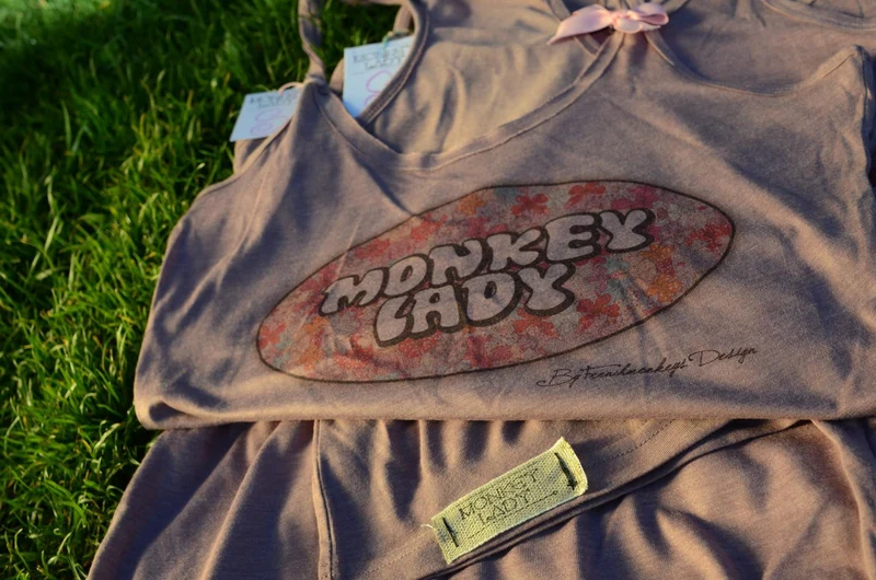 Camiseta sin mangas Monkey Lady