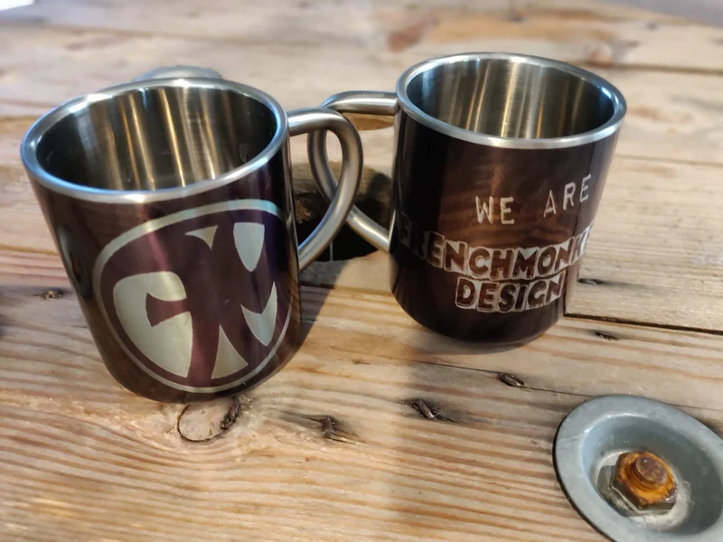 Taza de acero inoxidable We Are Frenchmonkeys