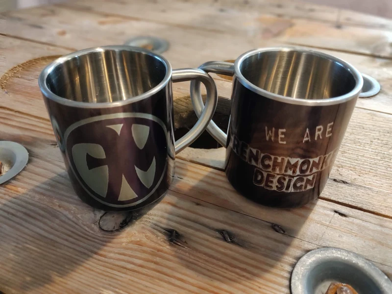 Taza de acero inoxidable We Are Frenchmonkeys
