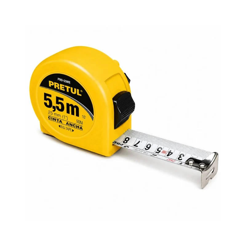 CINTA METRICA 5,5M CAJA ABS COLORES DIS