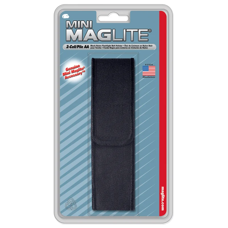 Taschenlampenhalter Schwarz Mini Maglite AA LED (Nylon)