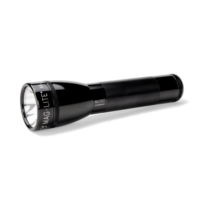Maglite® ML25IT Classic 2C Glühbirnen-Taschenlampe – 163 Meter Leuchtweite, bis zu 3 Stunden 30 Minuten Laufzeit & 30 Lumen
