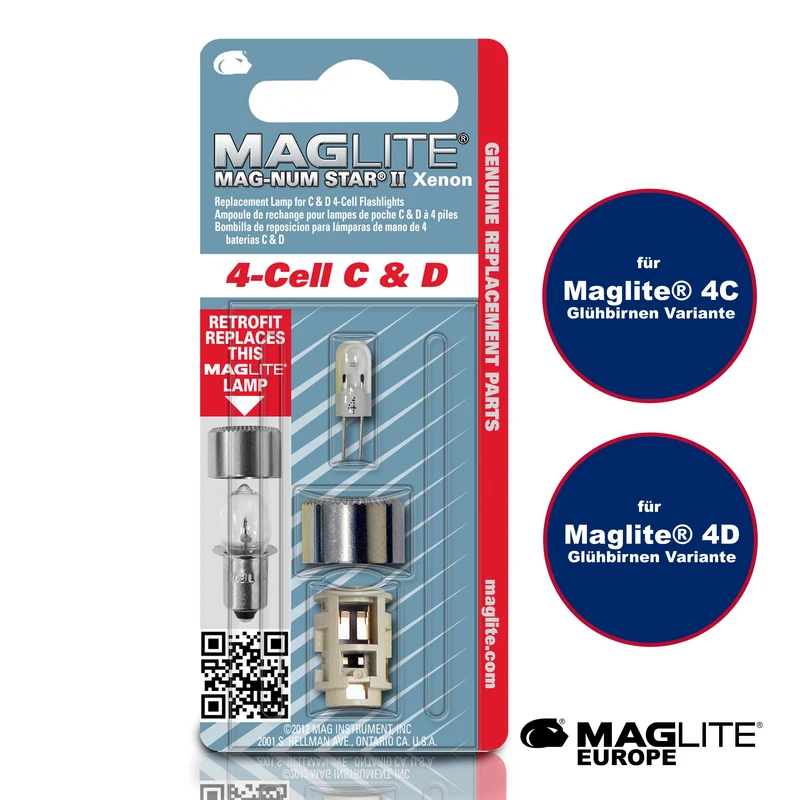 Replacement Bulb Maglite® 4C & 4D