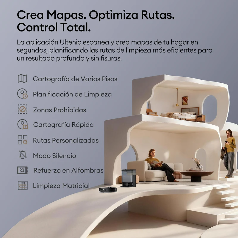 Ultenic MX50 Robot Aspirador y Fregasuelos