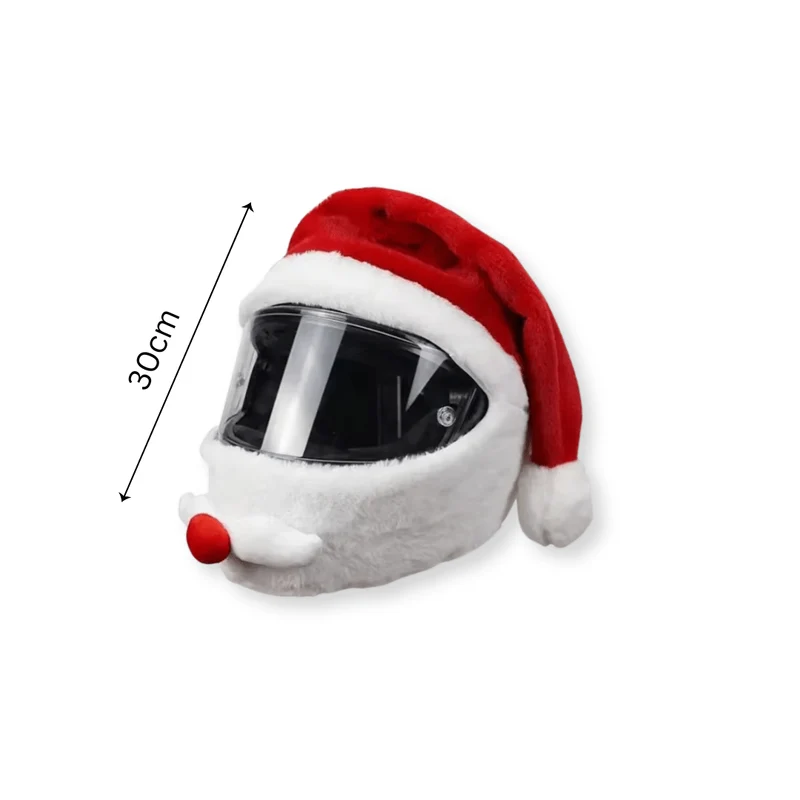 Funda de gorro de Papá Noel para casco