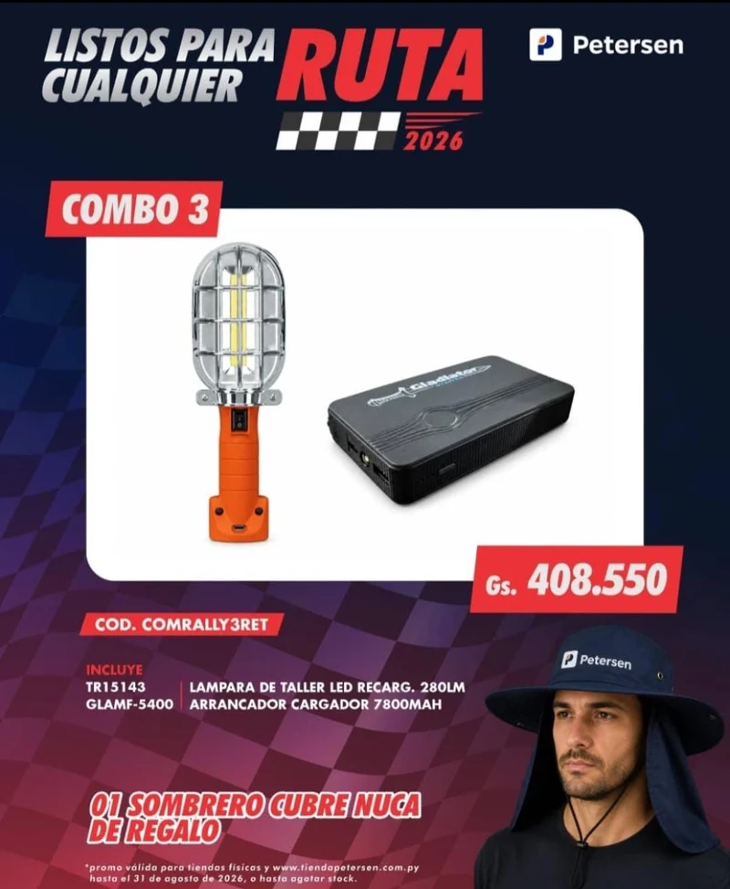 Combo Rally 3: Energía e Iluminación en la Ruta