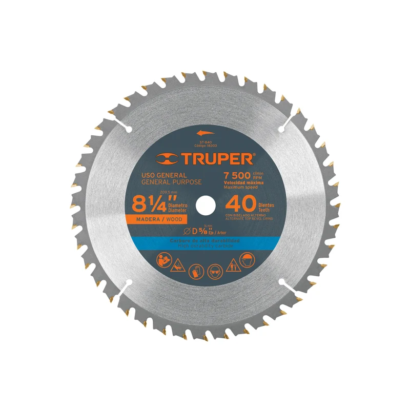 HOJA SIERRA P/CIRCULAR 8 1/4 40DPP - 16M