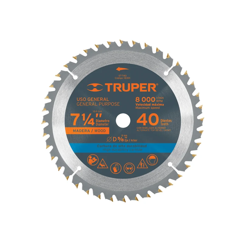 HOJA SIERRA P/CIRCULAR 7 1/4 40DPP - 16M