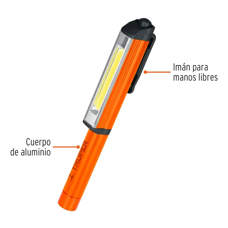 LINTERNA ALUM TIPO PLUMA 9LEDS 180 LUME