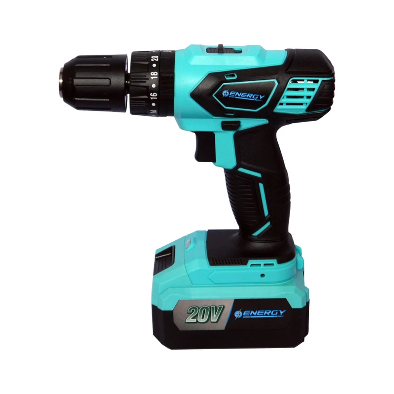 KIT ENERGY TALADRO PERCUTOR 13MM + AMOLADORA ANGULAR 115MM 8500RPM