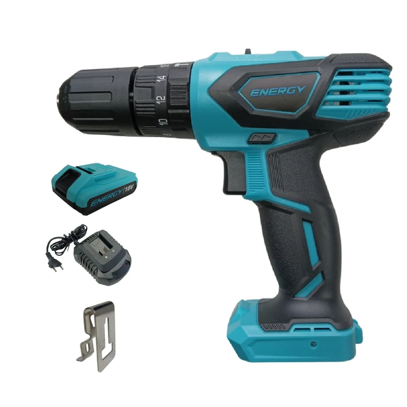 TALADRO PERCUTOR RECARGABLE ENERGY 13MM 18V