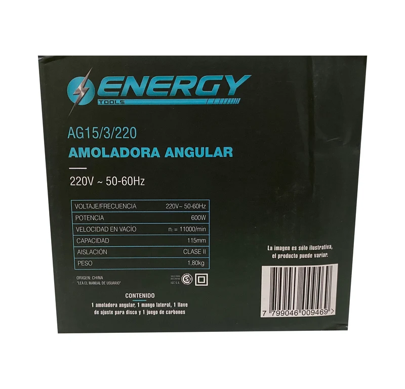 AMOLADORA ANGULAR ENERGY 115MM 600W