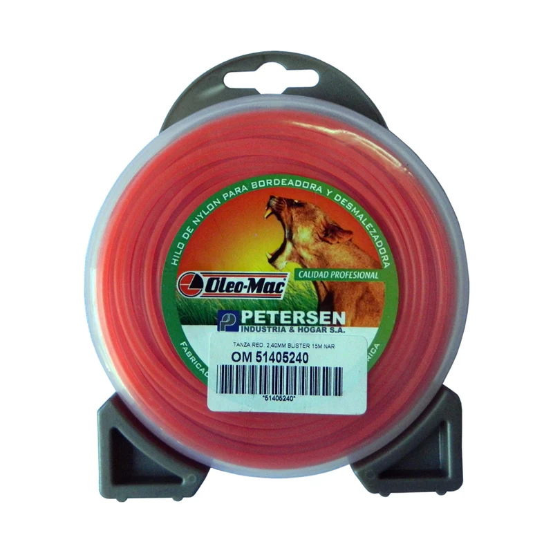 HILO DE NYLON REDONDO PARA BORDEADORA Y DESMALEZADORA OLEO MAC 2.40MM X 15M