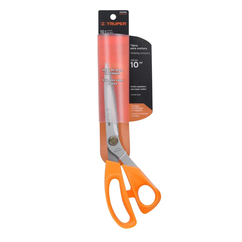 TIJERA 10" (25 CM) DE ACERO INOXIDABLE PARA COSTURA, TRUPER