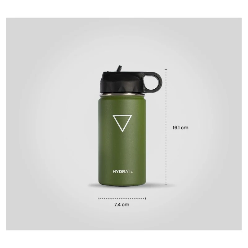 TERMO KIDS DE 355 ML, VERDE MILITAR