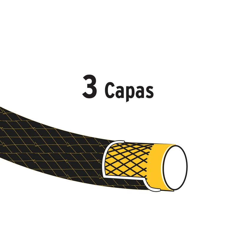 MANGUERA PRETUL DE 50 METROS, 1/2" 3 CAPAS