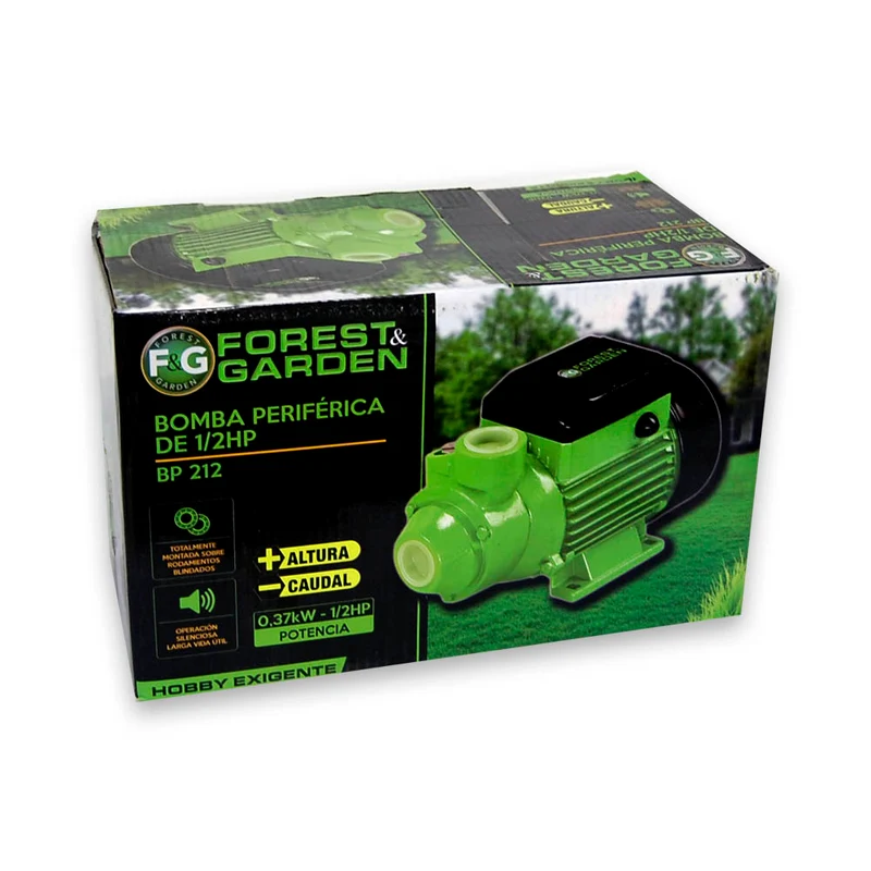 BOMBA PERIFERICA FOREST & GARDEN 1/2 HP, USO HOBBY