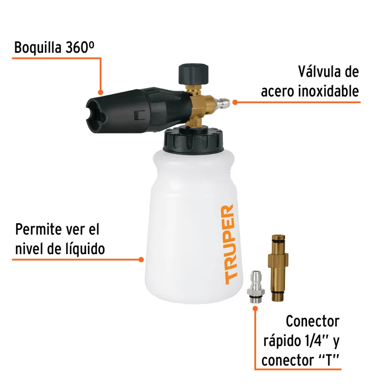 DISPENSADOR LANZA ESPUMA P/HIDROLAVADORA TRUPER