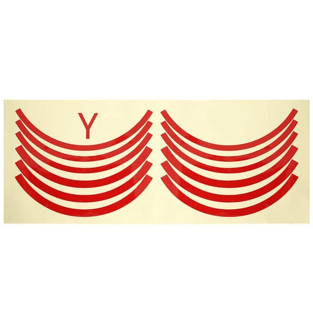 Pegatinas reflectantes de seguridad para ruedas