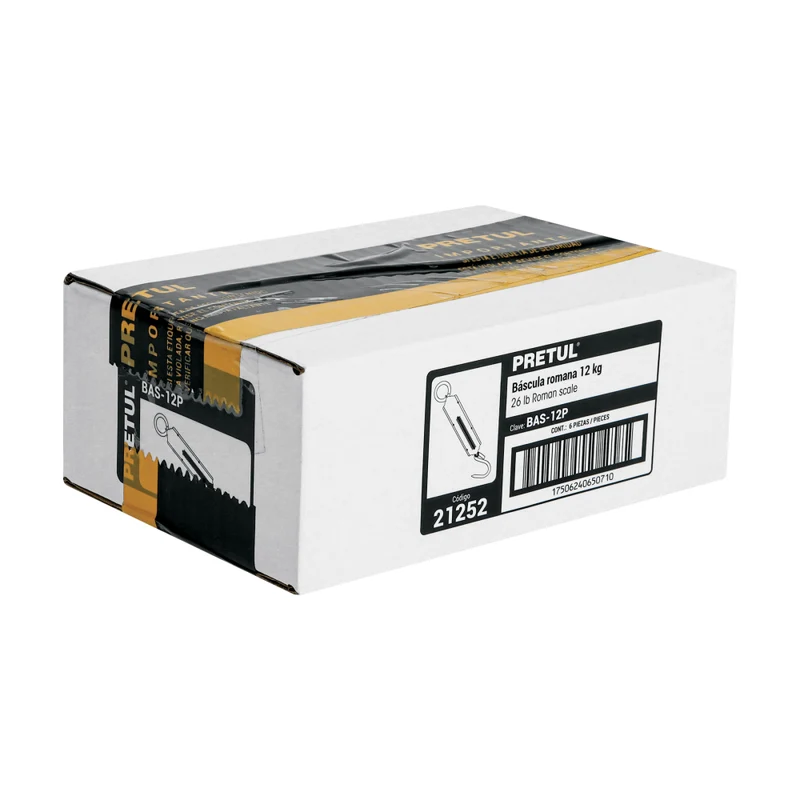BASCULA ROMANA DE RESORTE 12 KG , PRETUL